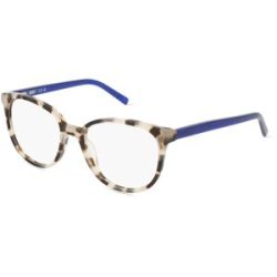 Marchon Germany GmbH DKNY DK5059 Unisex-Brille inkl. Gläser Vollrand Rund Acetat-Gestell 51/17/135, Weiß