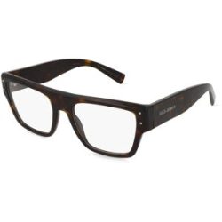 Luxottica Fashion Brillen Vertriebs GmbH Dolce&Gabbana 0DG3384 Herren-Brille inkl. Gläser Vollrand Quadratisch Acetat-Gestell 54/19/145, Havanna