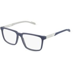 Marcolin Deutschland GmbH Adidas SP5039 Unisex-Brille inkl. Gläser Vollrand Quadratisch Kunststoff-Gestell 53/15/145, Blau
