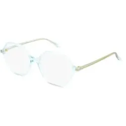 C&S CO. LTD. Fielmann ABC 092 FA EMMA Damen-Brille inkl. Gläser Vollrand Geometrisch Acetat-Gestell 55/16/145, Blau