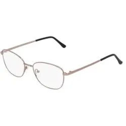 Zhangzhou Agilton Optical Co., Ltd. Fielmann MC 604 CL Damen-Brille inkl. Gläser Vollrand Quadratisch Edelstahl-Gestell 53/17/135, Gold