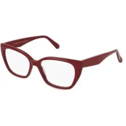 C&S CO. LTD. Fielmann ABC 086 FA PALOMA Damen-Brille inkl. Gläser Vollrand Butterfly Acetat-Gestell 53/16/140, Rot