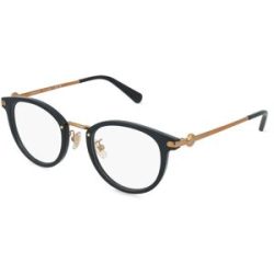 Luxottica Fashion Brillen Vertriebs GmbH Coach 0HC5133D Damen-Brille inkl. Gläser Vollrand Rund Metall-Gestell 49/23/145, Schwarz