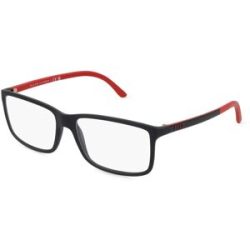 Luxottica Fashion Brillen Vertriebs GmbH Polo Ralph Lauren PH2126 Herren-Brille inkl. Gläser Vollrand Quadratisch Kunststoff-Gestell 53/16/145, Schwarz