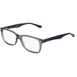 Luxottica Fashion Brillen Vertriebs GmbH Ray-Ban RX5228 Damen-Brille inkl. Gläser Vollrand Quadratisch Acetat-Gestell 50/17/140, Grau