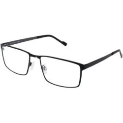 Eschenbach Optik GmbH Eschenbach 820944 Herren-Brille inkl. Gläser Vollrand Quadratisch Titan-Gestell 60/19/150, Schwarz