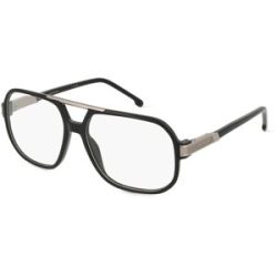 Safilo GmbH Carrera 1134 Damen-Brille inkl. Gläser Vollrand Quadratisch Kunststoff-Gestell 57/16/145, Schwarz