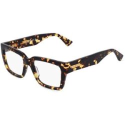 Kering Eyewear Spa Bottega Veneta BV1153O Damen-Brille inkl. Gläser Vollrand Quadratisch Kunststoff-Gestell 51/18/140, Havanna