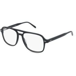 Safilo GmbH Tommy Hilfiger TH 2188 Herren-Brille inkl. Gläser Vollrand Pilot Acetat-Gestell 46/16/150, Schwarz
