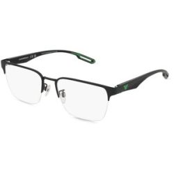 Luxottica Fashion Brillen Vertriebs GmbH Emporio Armani EA1137 Herren-Brille inkl. Gläser Halbrand Quadratisch Metall-Gestell 54/18/145, Schwarz