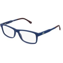 Marchon Germany GmbH Lacoste L2876 Unisex-Brille inkl. Gläser Vollrand Quadratisch Propionat-Gestell 55/15/145, Blau