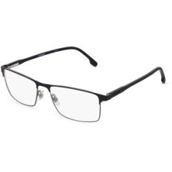 Safilo SpA Carrera 226 Herren-Brille inkl. Gläser Vollrand Quadratisch Metall-Gestell 58/17/145, Schwarz
