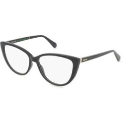 Safilo GmbH Polaroid PLD D543 Damen-Brille inkl. Gläser Vollrand Cat Eye Kunststoff-Gestell 56/15/145, Schwarz