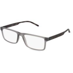 Luxottica Fashion Brillen Vertriebs GmbH Armani Exchange AX3060 Herren-Brille inkl. Gläser Vollrand Quadratisch Acetat-Gestell 54/17/145, Grau