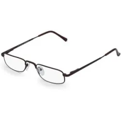 Suncute Industries Co., Ltd. Fielmann MC 254 FLEX TR Herren-Brille inkl. Gläser Vollrand Halb Metall-Gestell 49/21/145, Braun