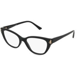 Luxottica Fashion Brillen Vertriebs GmbH Jimmy Choo 0JC3011 Damen-Brille inkl. Gläser Vollrand Cat Eye Acetat-Gestell 52/17/145, Schwarz