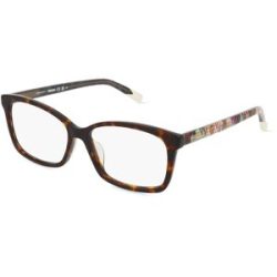 Safilo GmbH Missoni 0150/G Damen-Brille inkl. Gläser Vollrand Quadratisch Acetat-Gestell 54/15/145, Havanna