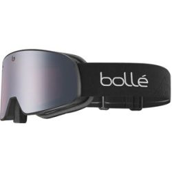 Seaport-OLDM Bollé NEVADA SMALL Unisex-Skibrille Vollrand Monoscheibe Kunststoff-Gestell, Schwarz