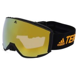Marcolin Deutschland GmbH Adidas SP0039  Unisex-Skibrille Vollrand Monoscheibe Kunststoff-Gestell, Schwarz