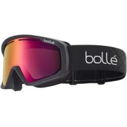 Seaport-OLDM Bollé Y7 OTG Unisex-Skibrille Vollrand Monoscheibe Kunststoff-Gestell, Schwarz