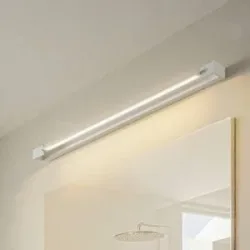 Wandlampe Jora Arcchio, weiß / opal, für Badezimmer, Aluminium, Modern, Wandleuchte, Wandlampe Bad