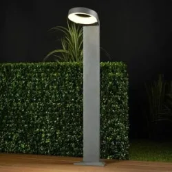 LED Wegeleuchte JARKA Lucande, alu / grau / zink, Aluminium, Modern, LED Außenleuchte