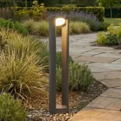 LED Wegeleuchte DYLEN Lucande, schwarz, Aluminium, Modern, LED Außenleuchte
