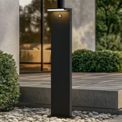 Arcchio LED-Wegeleuchte Iberion, 90 cm, anthrazit, Sensor Iberion, schwarz, Aluminium, Modern