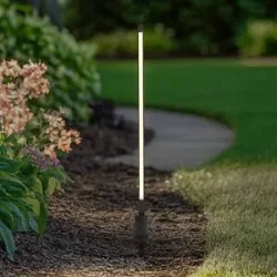 LED Wegeleuchte Neano Lindby, schwarz, Aluminium, Modern, LED Außenleuchte