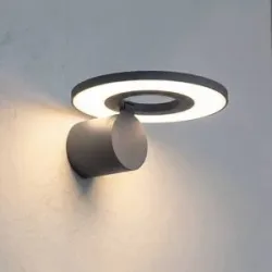LED Aussenwandleuchte Tovio Arcchio, alu / grau / zink, Aluminium, Modern, LED Wandleuchte außen
