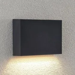 LED Aussenwandleuchte Jarte Lindby, schwarz, Kunststoff, Modern, LED Wandleuchte außen