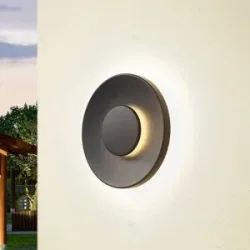 LED Aussenwandleuchte Kayana Lucande, schwarz, Aluminium, Modern, LED Wandleuchte außen