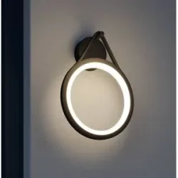 LED Aussenwandleuchte Mirco Lucande, schwarz, Aluminium, Modern, LED Wandleuchte außen