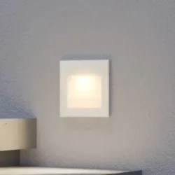 Arcchio LED-Wandeinbaulampe Zamo, Raster, weiß, Metall, IP65 Zamo Arcchio, dimmbar, weiß / opal, für Flurbereich, Aluminium, Modern, Wandleuchte außen