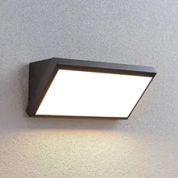 LED Aussenwandleuchte mit Bewegungsmelder Abby Lindby, schwarz, Kunststoff, Modern, LED Wandleuchte außen