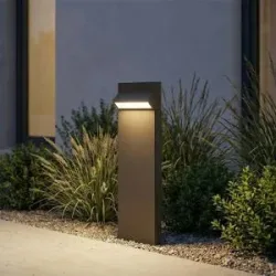 LED Wegeleuchte Vonar Arcchio, alu / grau / zink, Aluminium, Modern, LED Außenleuchte