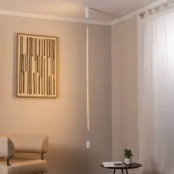Euluna Hängelampe VERTIC Nowodvorski Lighting, weiß / opal, für Wohn- / Esszimmer, Aluminium, Modern