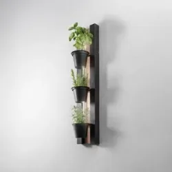 Wandlampe Shelf Luminex, schwarz, für Wohn- / Esszimmer, Metall, Modern, LED Wandleuchte, Wandlampe Innen
