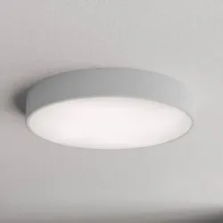 Deckenlampe mit Bewegungsmelder Cleo 500 TEMAR LIGHTING, alu / grau / zink, für Flurbereich, Metall, Modern, Deckenlampe mit Sensor