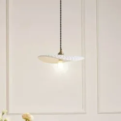 Hängelampe Annira Lindby, dimmbar, weiß / opal, für Wohn- / Esszimmer, Keramik, Modern, Pendelleuchte