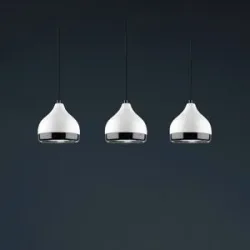 Hängelampe Yildo 6878 Opviq, dimmbar, weiß / opal, für Wohn- / Esszimmer, Metall, Modern, Pendelleuchte