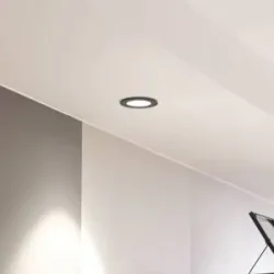 Arcchio LED-Downlight Aryx, schwarz, 4.000K Aryx Arcchio, dimmbar, schwarz, für Wohn- / Esszimmer, Aluminium, Modern