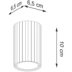 Deckenlampe Karbon SOLLUX LIGHTING, dimmbar, schwarz, für Wohn- / Esszimmer, Aluminium, Modern, Deckenlampe