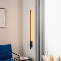 Wandlampe Talon Quitani, dimmbar, schwarz, für Flurbereich, Aluminium, Modern, LED Wandleuchte, Wandlampe Innen