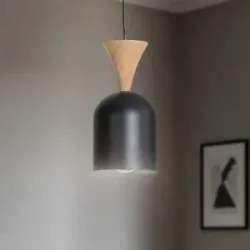 Hängelampe Nolan Lamkur, dimmbar, schwarz, für Wohn- / Esszimmer, Metall, Skandinavisch, Pendelleuchte