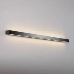 Wandlampe Mera MCJ, schwarz, für Flurbereich, Metall, Modern, LED Wandleuchte, Wandlampe Innen