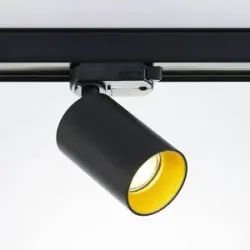 Arcchio Schienenstrahler Brinja, schwarz, Ø 6 cm, 3-Phasen Brinja Arcchio, dimmbar, schwarz, für Flurbereich, Aluminium, Modern, Stromschienenstrahler
