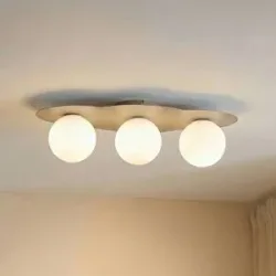 Deckenlampe Cloud TK Lighting, dimmbar, creme / amber, für Kinderzimmer, Glas, Deckenlampe
