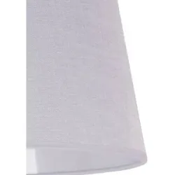 Lampenschirm Classic L für Stehlampen, weiß/klar Duolla, weiß / opal, Textil / Stoff / Seide