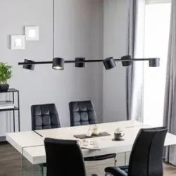 Hängelampe Bot ALDEX, dimmbar, schwarz, für Wohn- / Esszimmer, Metall, Modern, Pendelleuchte
